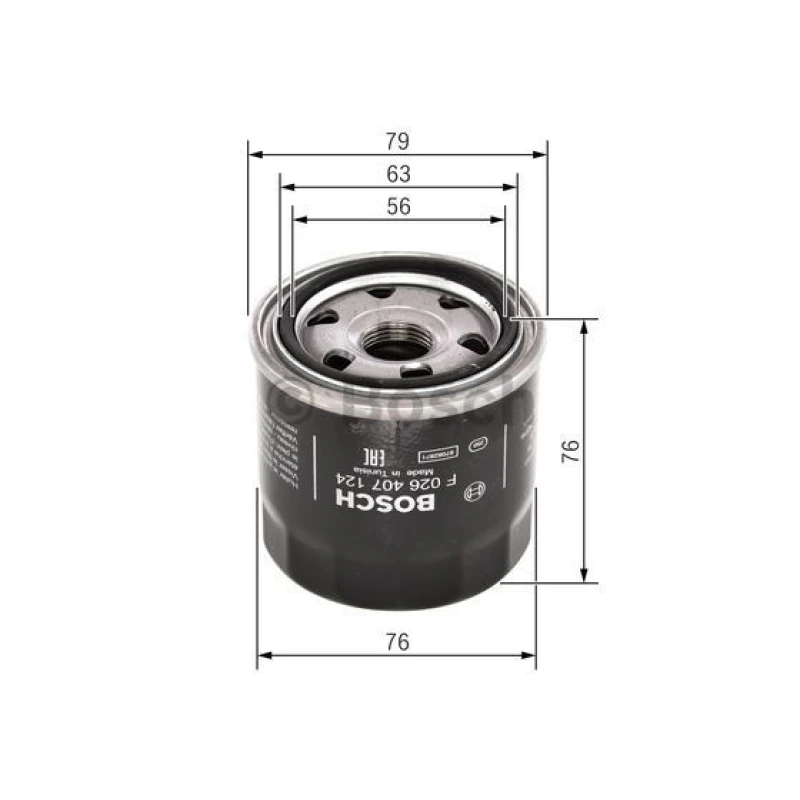 Фильтр масляный для Mitsubishi Lancer 9 (Митсубиси Лансер) 2003-2010 BOSCH F026407124 Масляные фильтры