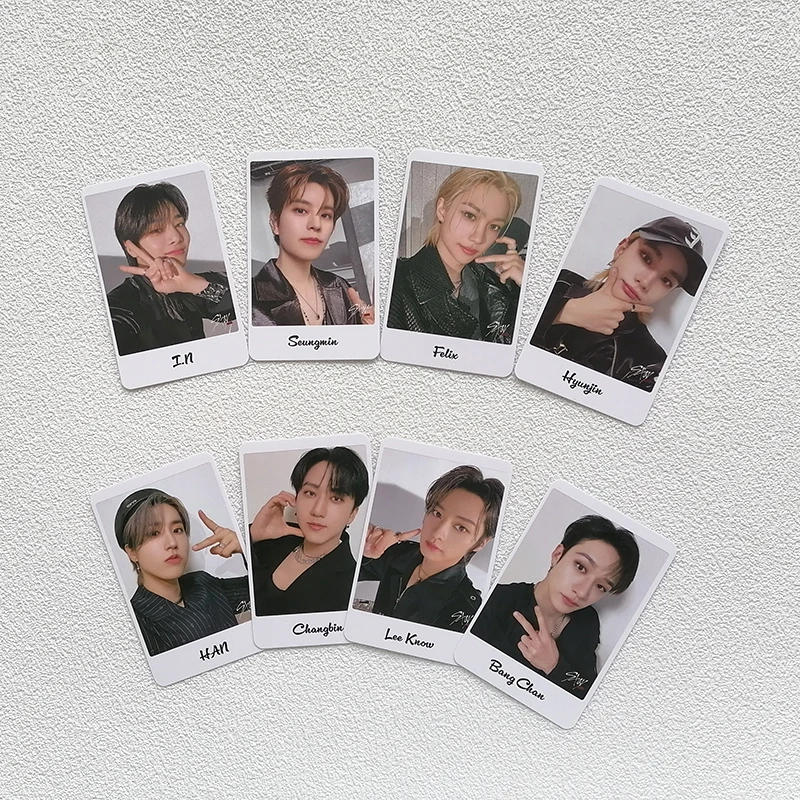 

8Pcs/Set KPOP Stray Kids 5-STAR Album Selfie Photo Cards Seungmin Felix Han Signature Postcards STAY Fans Collection Gifts