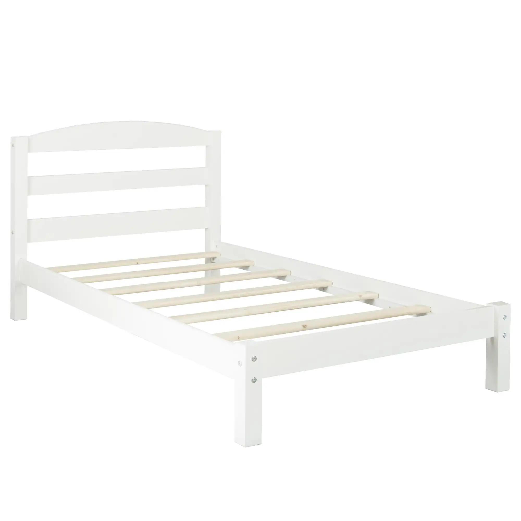 

Exquisite modern minimalist wooden children's bed white