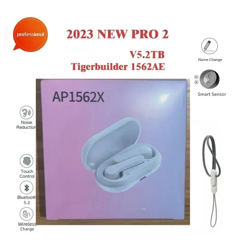 Беспроводные наушники Дэнни NEW PRO 2 V5.2TB TWS Bluetooth 5,3 с airoha 1562AE Высокое качество модели byTigerbuilder