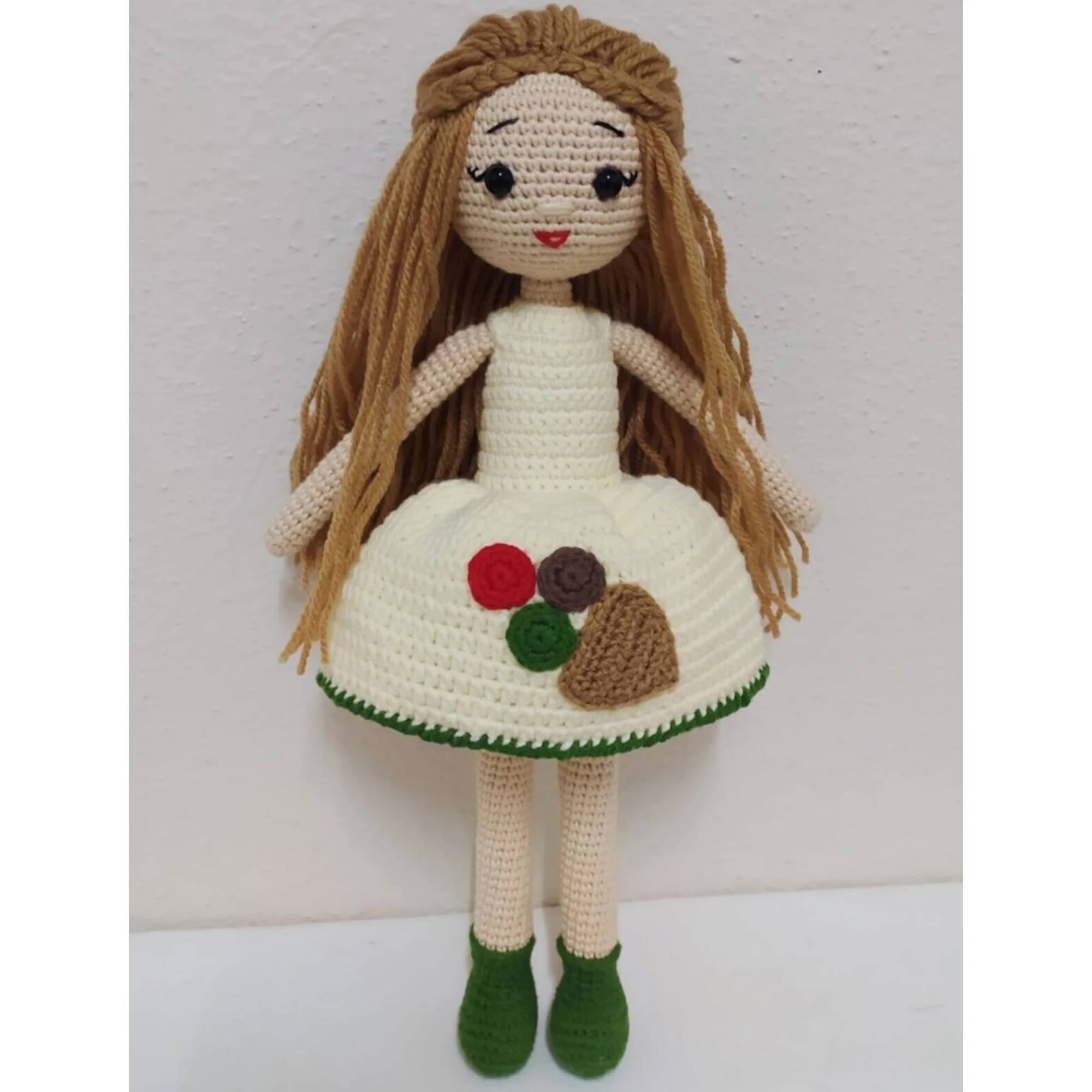 

AmigurumiIce Cream Baby Organic Toy Handmade Baby Doll Toys For Sale Sleeping Companion Sweet Dolly