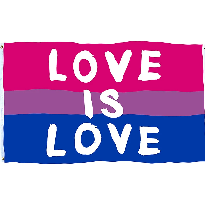 Бисексуальный трансгендер Queer флаг Love Is баннер с изображением ЛГБТ-радуги 3x5