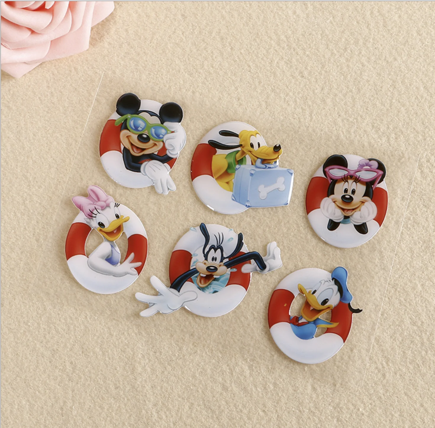 Лидер продаж Детский милый клейкий акриловый прозрачный 3d купол эпоксидные