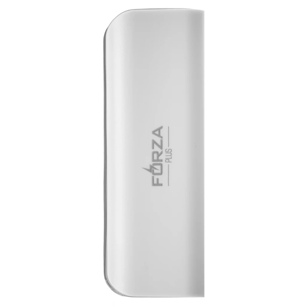 Аккумулятор мобильный FORZA 2000 мАч USB 1А компактный белый | Внешние аккумуляторы