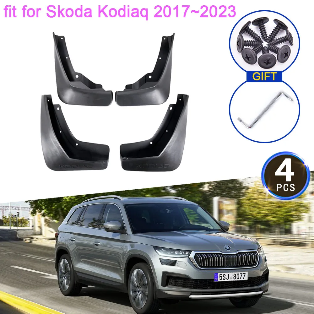 

4x для Skoda Kodiaq 2017 2018 2019 2020 2021 2022 2023 Брызговики Брызговики Расклешенные крылья Аксессуары для передних и задних колес