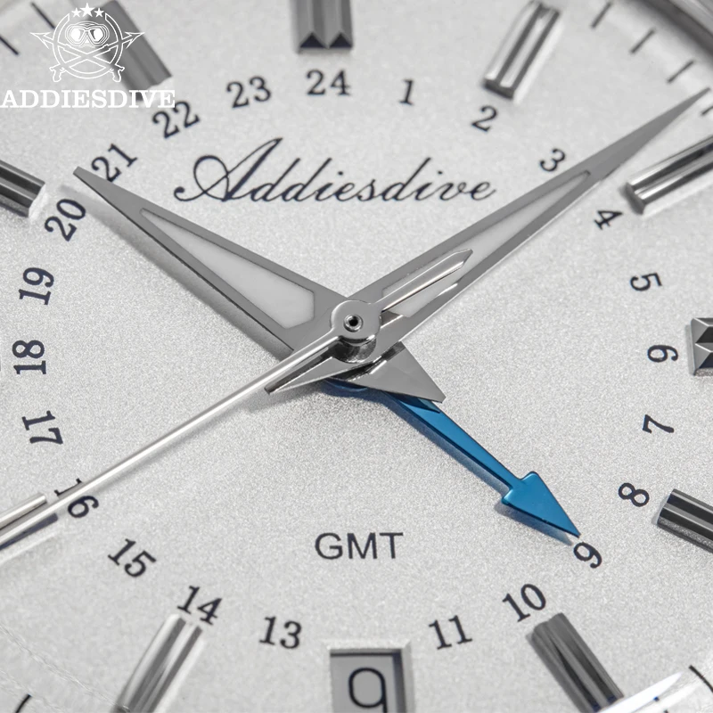 Фото ADDIESDIVE GMT 515-24H Кварцевые часы для женщин, новые, роскошные, 36 мм, водонепроницаемые до 100 м, спортивные, светящиеся, деловые, дайверские, стальные, женские часы №3