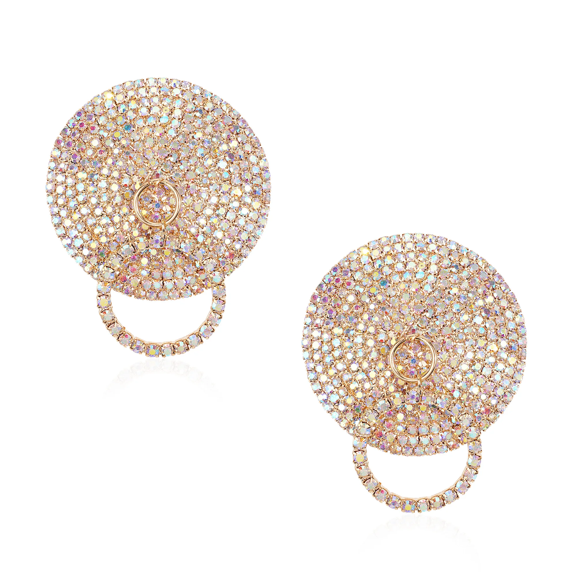 Rhinestone Breast Pasties Stickers Reusable Sexy Women Metal Nipple Covers Self Adhesive Crystal Round Nipple Cover Accessories