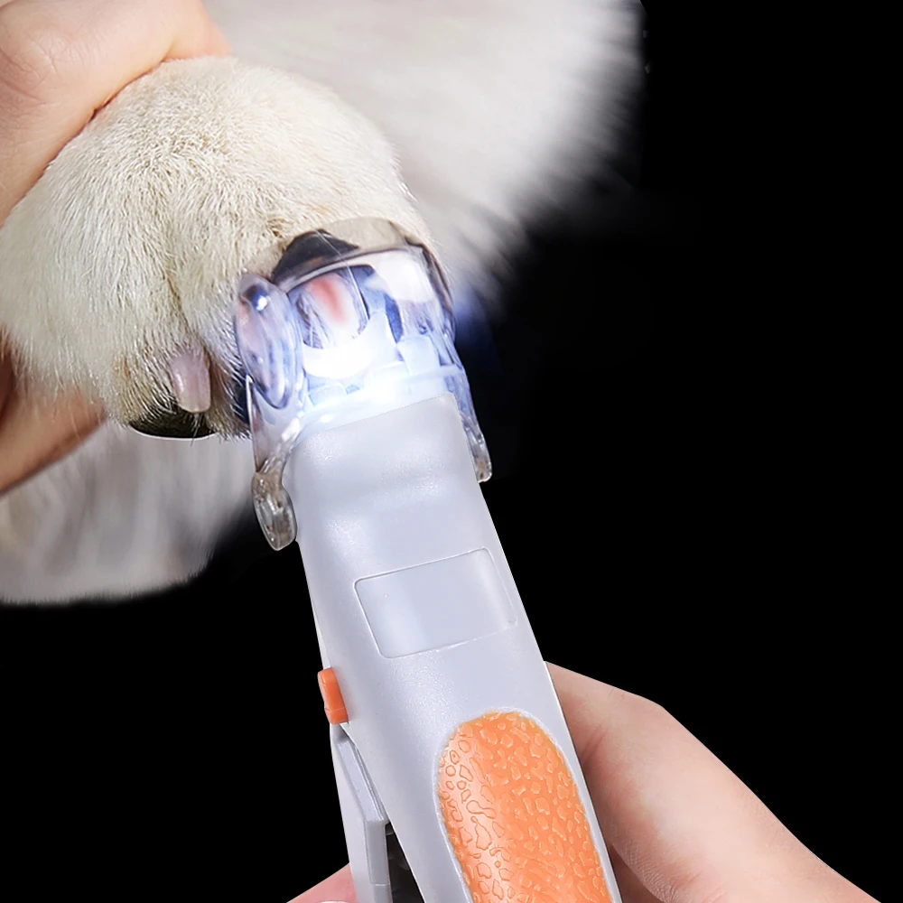 

Dog Nail Clippers Pet Nail Clipper Scissors Dog Cat Nail Toe Claw Clippers Scissor LED Light Nail Trimmer for Animals Pet Items