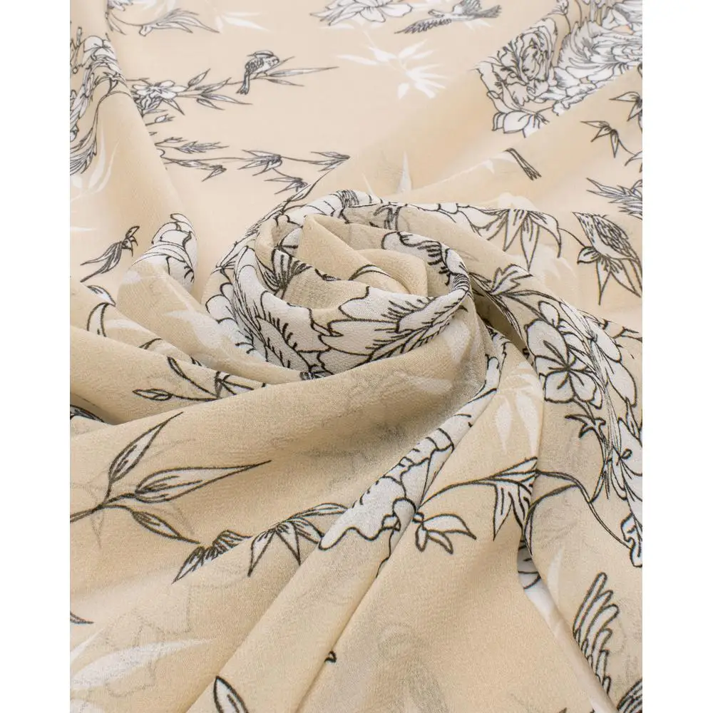 Ткань для шитья и рукоделия Shilla Креп-жоржет &quotДжессика&quot отрез 1/2/3/4/5/10/15 метров *