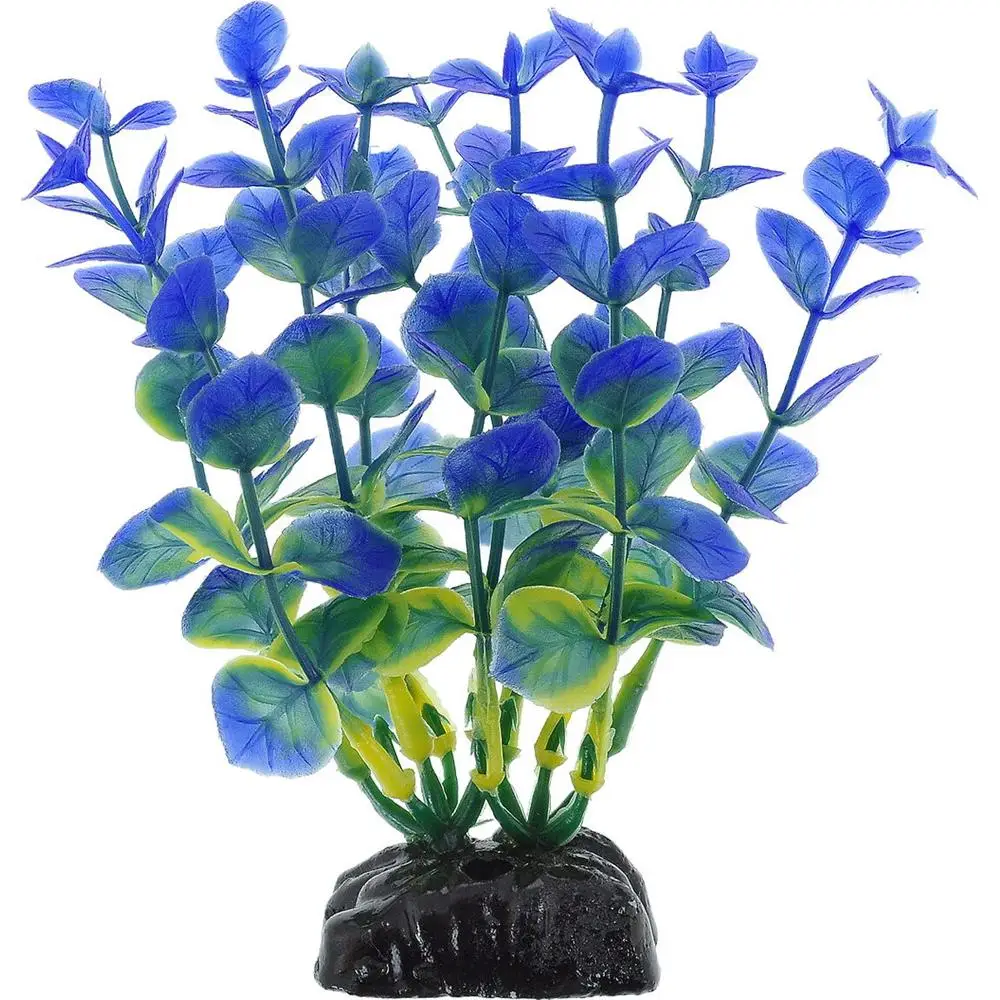 Пластиковое растение Barbus Бакопа синяя 10 см. | Дом и сад