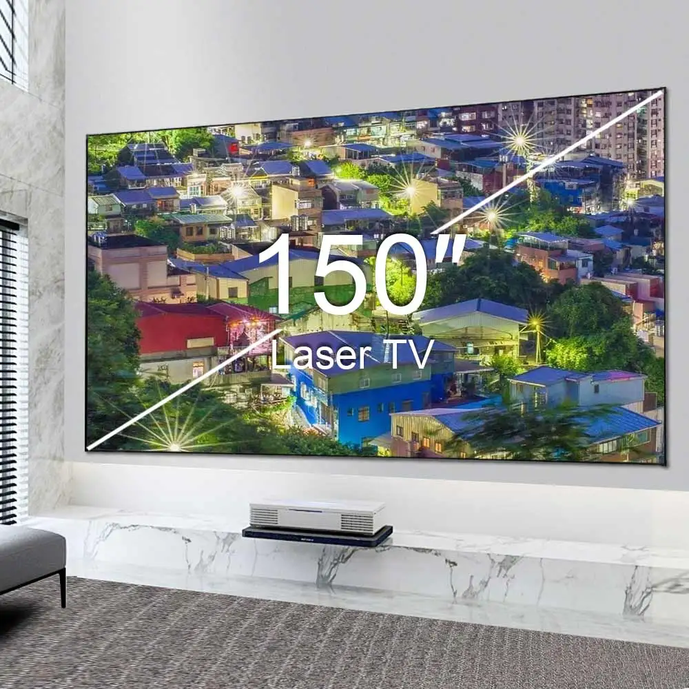 Экран проектора ALR 150-дюймовый фиксированный каркас 16:9 серый антисветовой экран