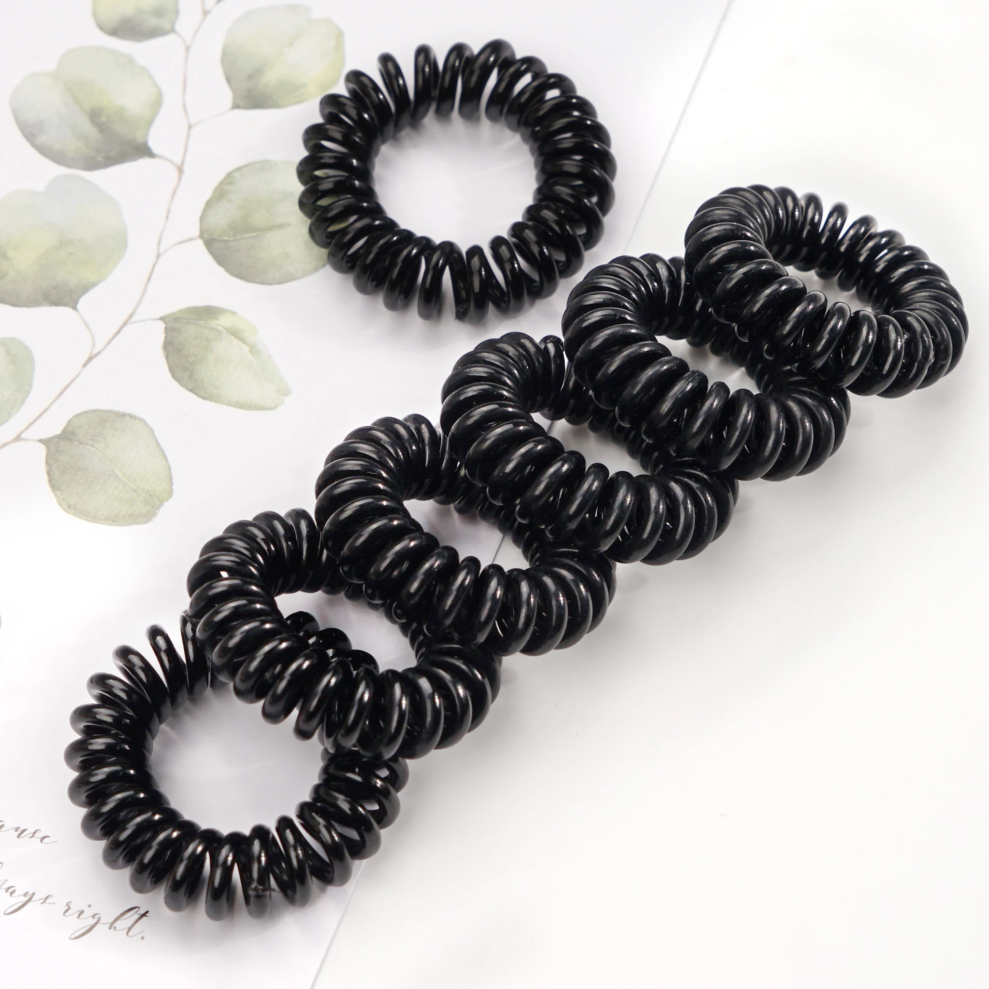 20pcs 3.5cm Small Telephone Line Hair Ropes Girls Elastic Hair Bands Kid Ponytail Holder Tie Gum Hair Accessori gifts images - 6