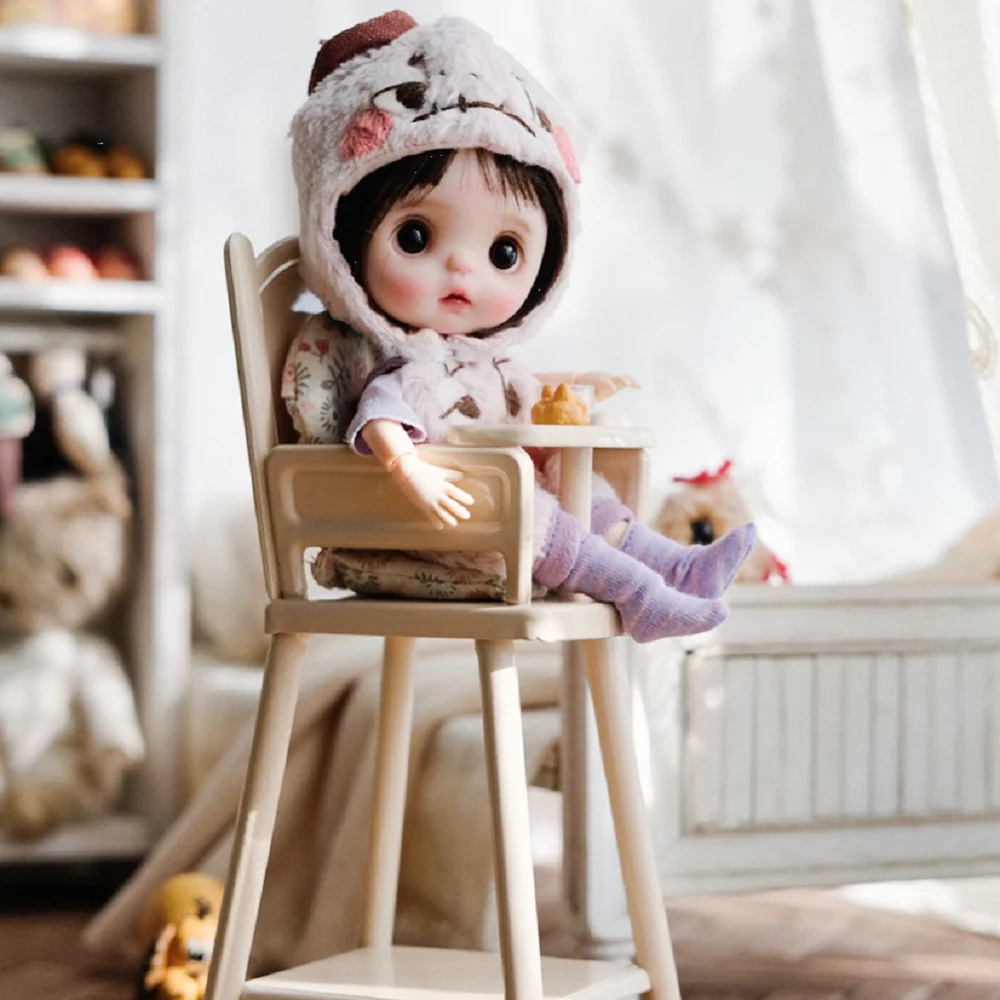 Фото Украшение для кукольной мебели Aizulhomey, 1/12 металлический детский стул, Blythe OB11 ГСК, Lol, аксессуары для мини кукольного домика, игрушечный домик, ... №5
