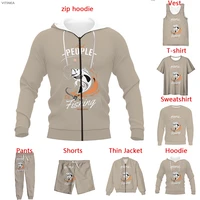 new 3d print pattern fishing clothes t shirtsweatshirtzip hoodiesthin jacketpants four seasons casual a2475