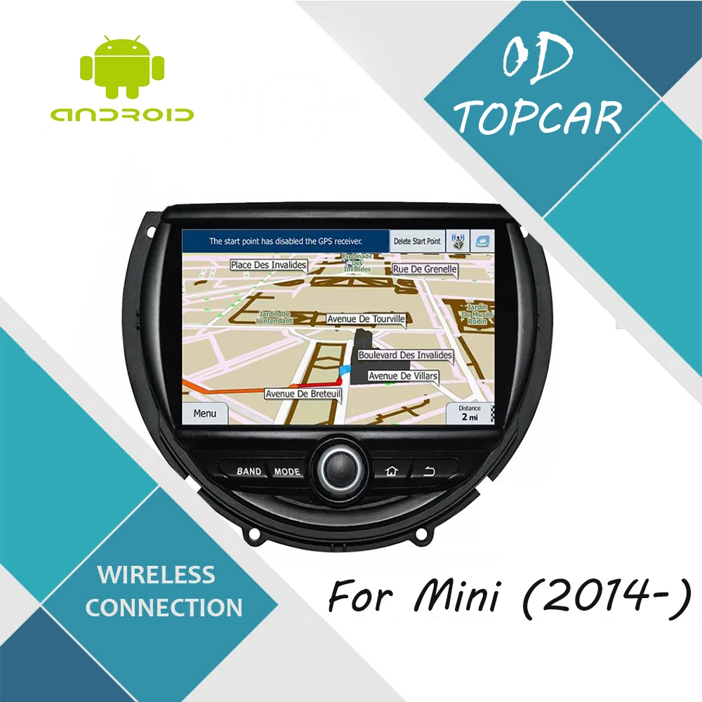 Android 12 мультимедийная Навигация DVD стерео радио видео GPS ГЛОНАСС для Mini (2014-) |