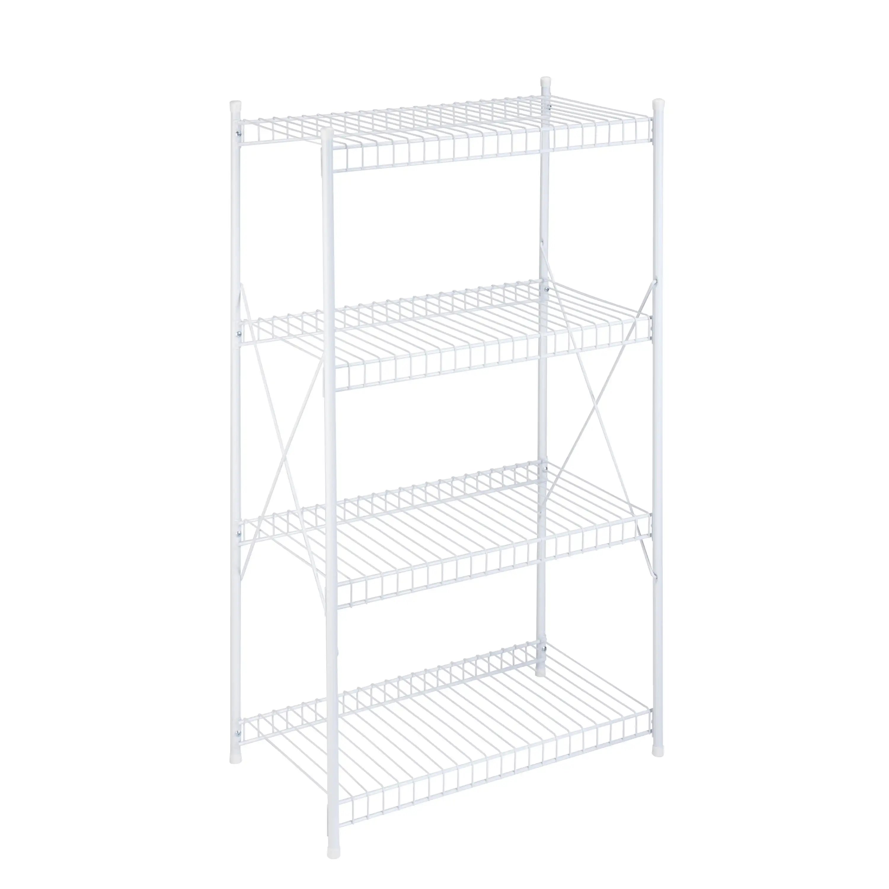 4-Tier Storage Shelf, White