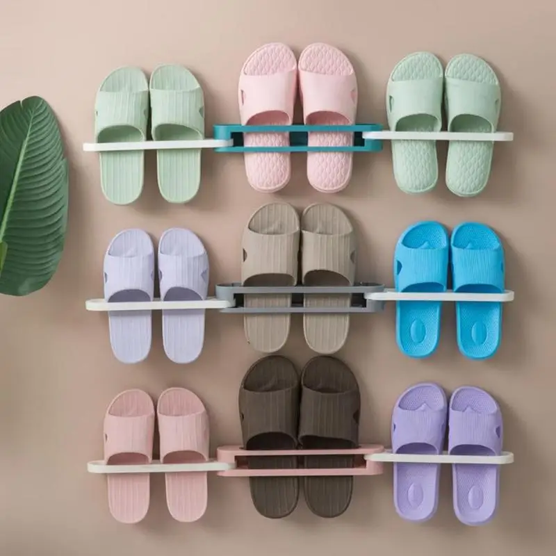 

Foldable Holder Slippers Organizer Footwear Sticker