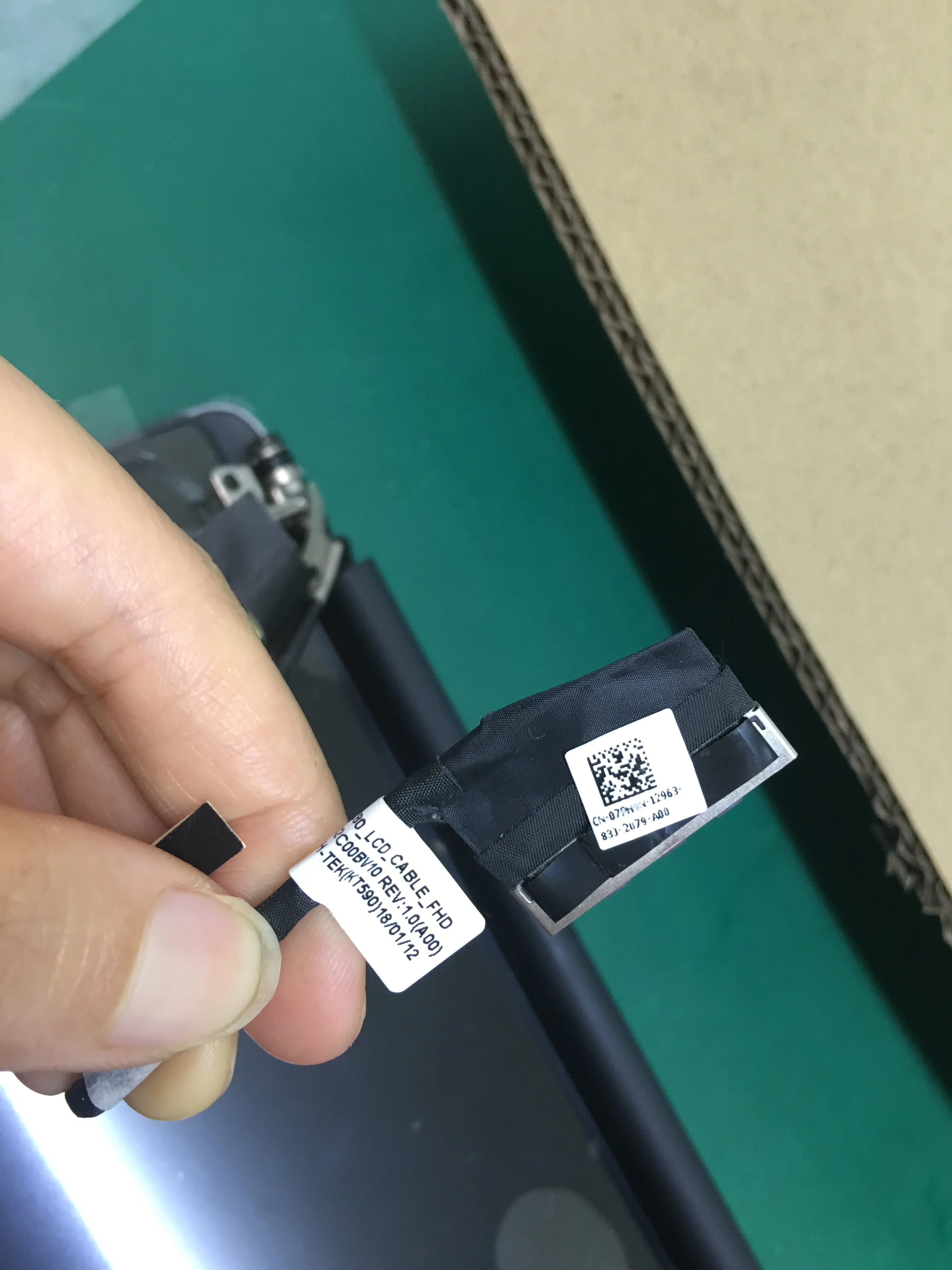 13.3&quot Original For Dell XPS 13 9350 9360 LCD Assembly Display 07TH8V P54G P54G002 Silver | Laptop Screen