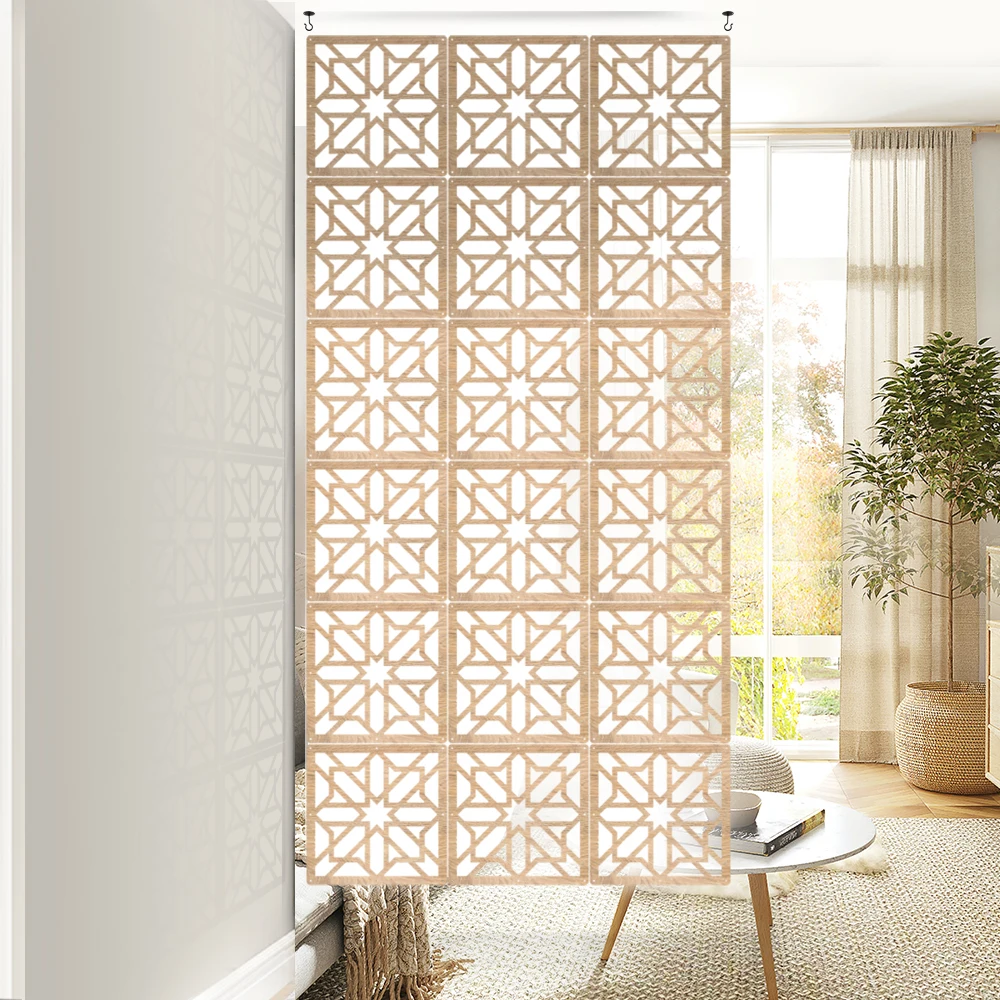 

Arrowzoom Cosmic Star Refined Hanging Wooden DIY Curtain Room Divider Wood Wall Art Modern Decor Decorative Panel KK1293