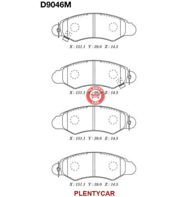 Колодки тормозные дисковые Mk Kashiyama D9046M