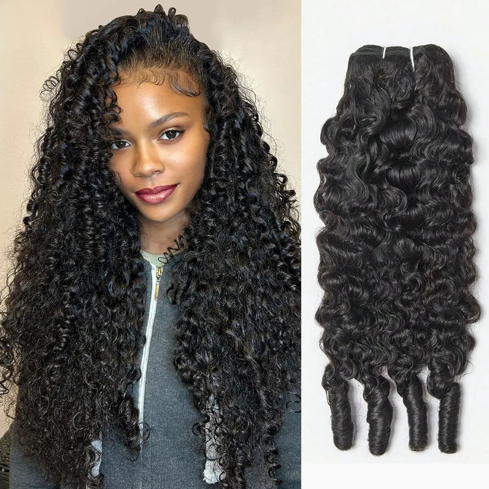 Burmese Curly Human Hair Bundles Human Hair Quality Deep Wave Raw Hair Weave Bundles Double Drawn Vietnamese Hair Extension