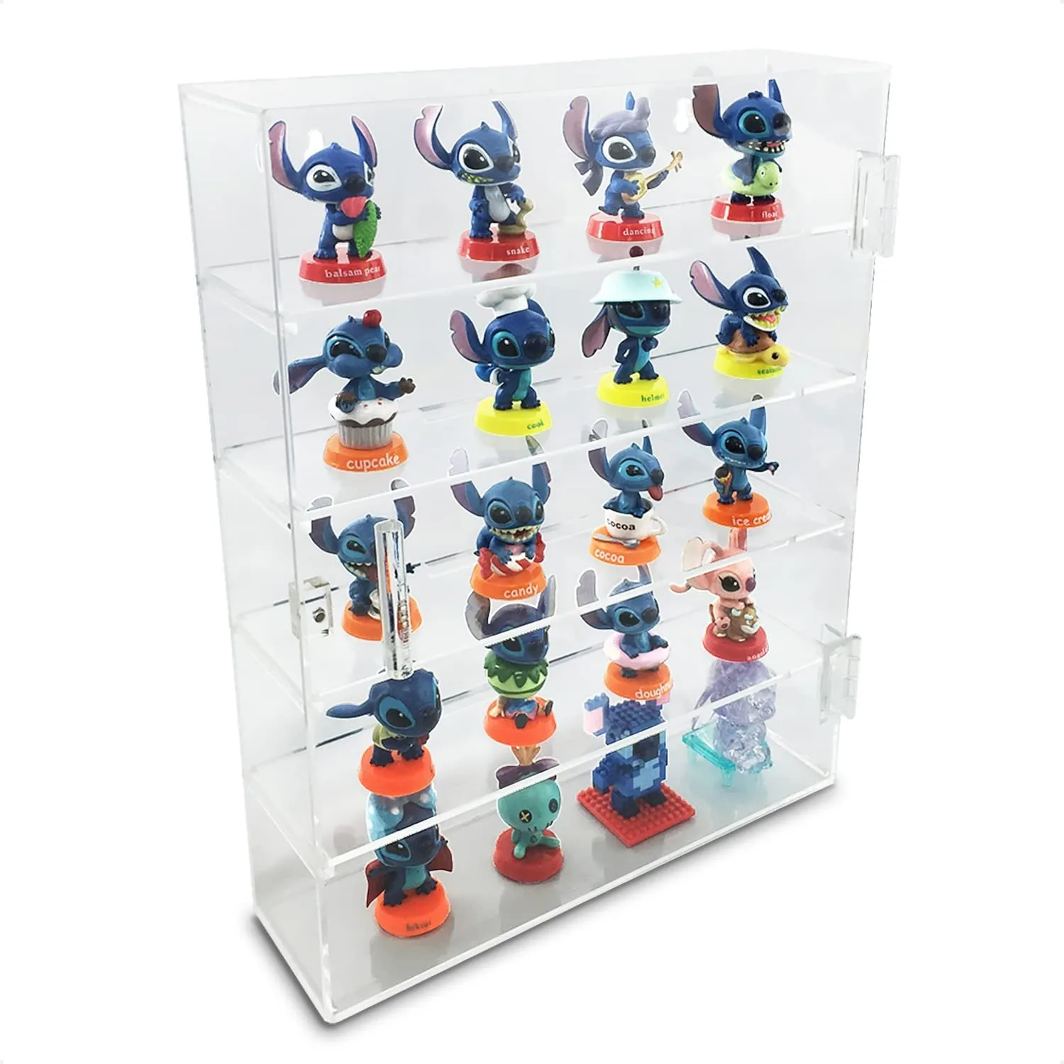 Acrylic 5 Tiers Display Rack Case Organizer Storage, Wall Mount Display Box for Funko POP Figures,Car,Model,Perfume,Home Decor
