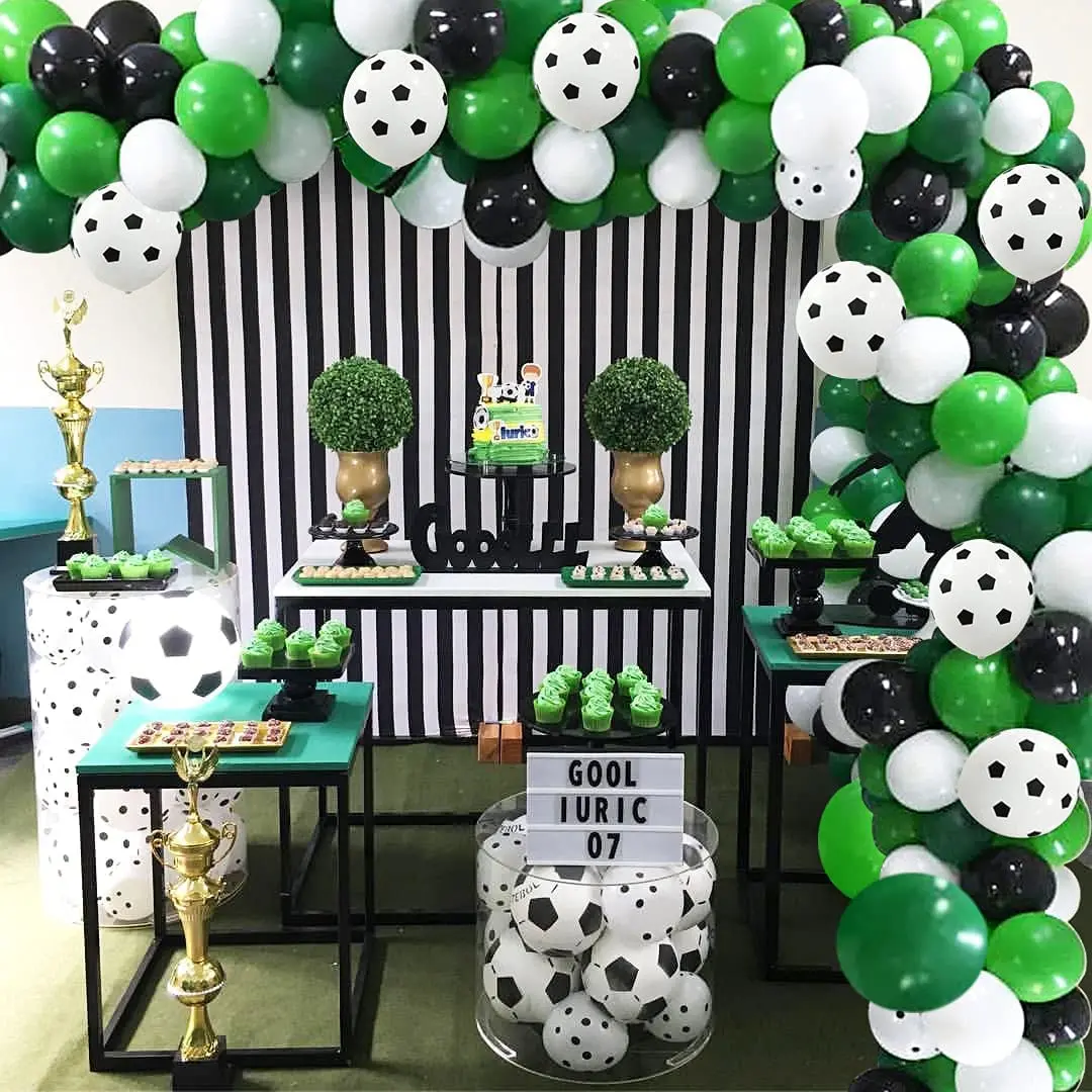 

Birthday Balloon Decor Football Birthday Party Decorations Kids Boy Baby Shower Gender Reveal Party Supplies Soccer Ballon