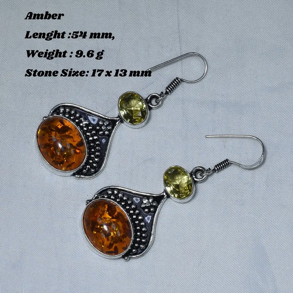 

Genuine Amber Earrings