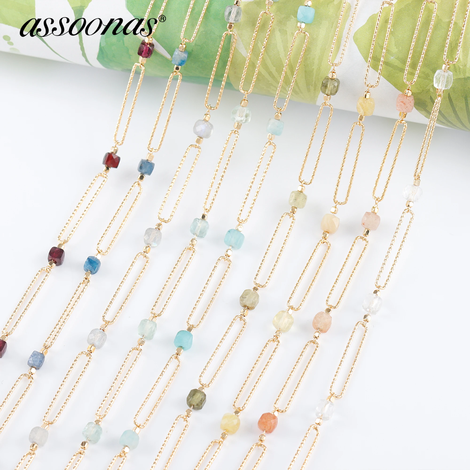 

assoonas C258,diy chain,pass REACH,nickel free,18k gold plated,copper,natural stone,diy bracelet necklace,jewelry making,1m/lot