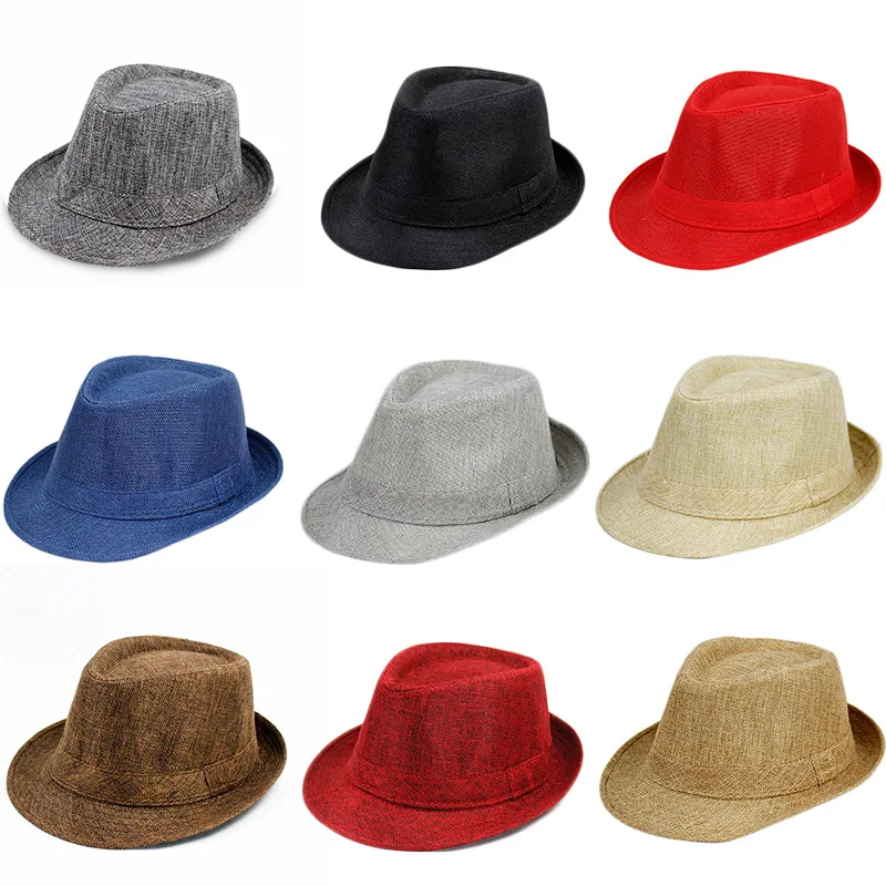 

Olokele Partent-kids Fedora Hat 1920s Mens Gangster Newsboy Hat Jazz Panama Caps Party Gift British Sun Hat