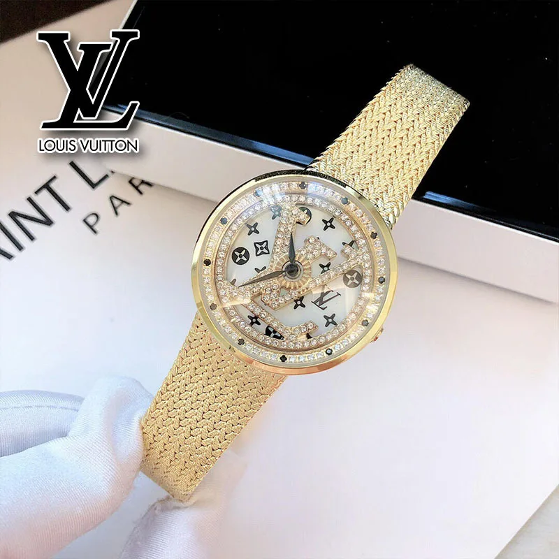 Часы в стиле Louis Vuitton 2024 новые осенне-зимние модные тенденции роскошные простые