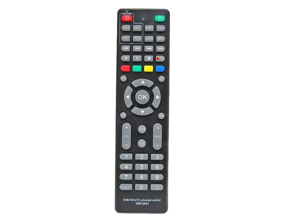Пульт универсальный для ресивера DVB-T2+3+TV VER.2021 Huayu