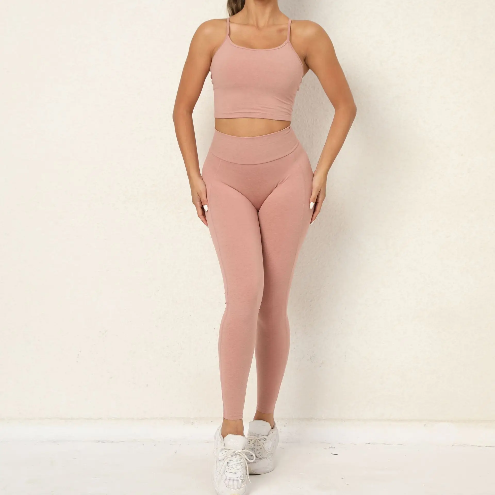 Bombshell No Logo Designer Women Gym Clothing Set Uplift Outfit Set - 7 Colors Available Super-High Quality for Gym Yoga Workout