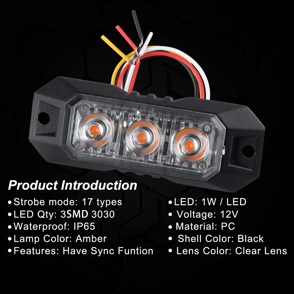 Высокоинтенсивный стробоскоп с 4 светодиодами 2 шт. фотовспышка комплект-17