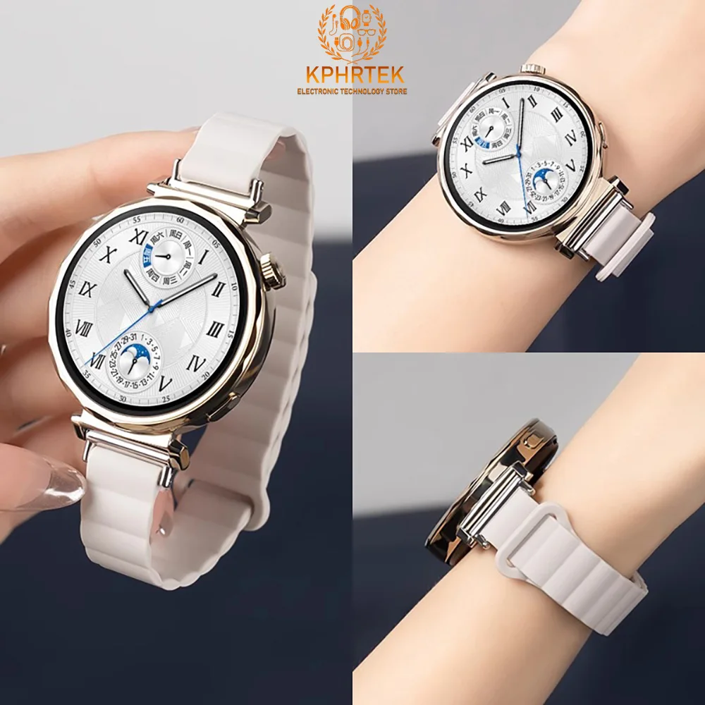 Фото Подходит для Huawei GT4 ремешок для часов GT5 watch2 ремешок для часов женский мужской watch3 женский силиконовый магнитный присоска pro №4