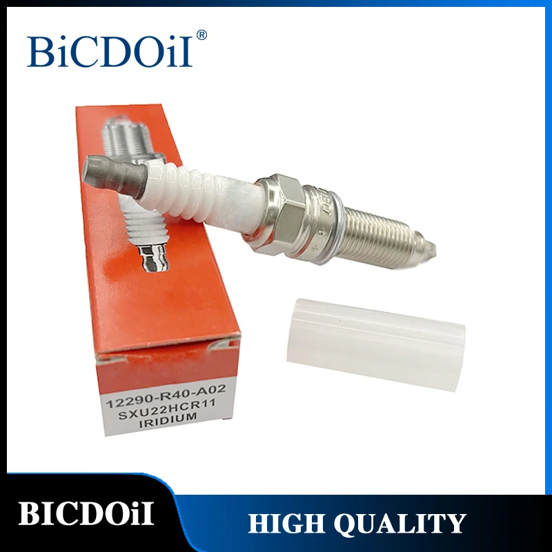 

BICDOII 12290-R40-A02 Iridium Spark Plug For Honda Accord Civic CRV Acura ILX MDX RDX RL TL TSX ZDX Dodge Journey SXU22HCR11S