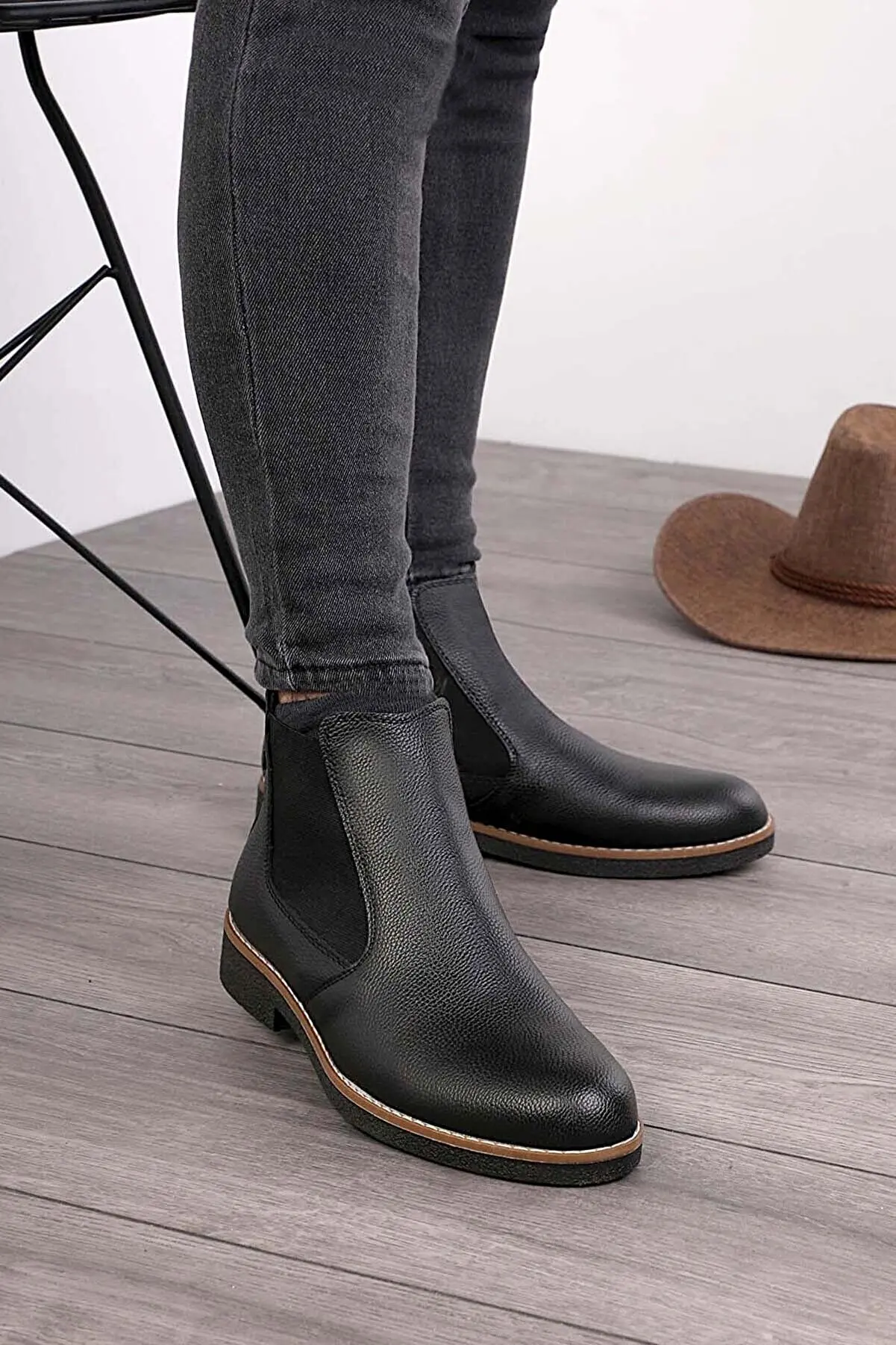 Unisex Orthopedic Insole Gift Chelsea Boots Black