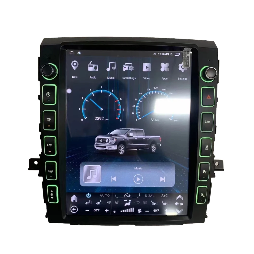 13.6''8 Core 8+256G Android11 Car Screen For Nissan Titan 2016-2019 Auto Stereo Radio Multimedia Player HeadUnit GPS Navigation