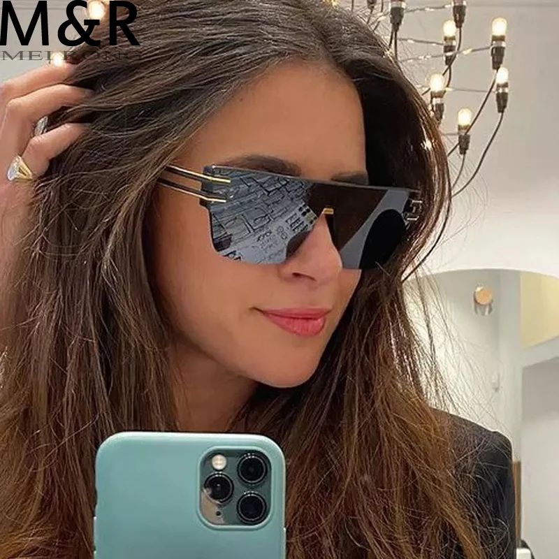 Модные квадратные солнцезащитные очки в металлической оправе для женщин
