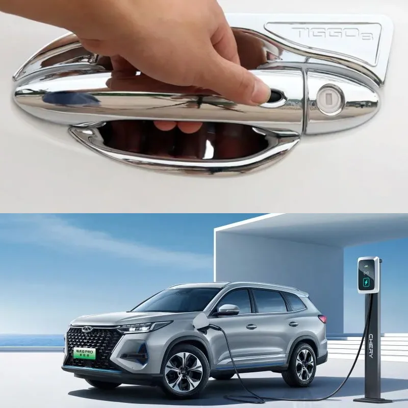 

Для Chery Chirey Tiggo 8 Plus Pro Max 2018 ~ 2023 2022 ABS хромированные покрытия для дверных ручек Trim стикер для стайлинга автомобиля авто аксессуары
