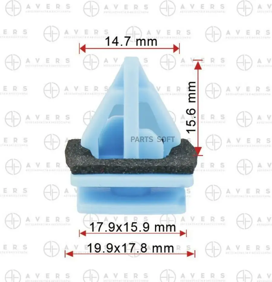 AVERS 877583L000 Фиксатор AVERS 87758-3L000  10шт