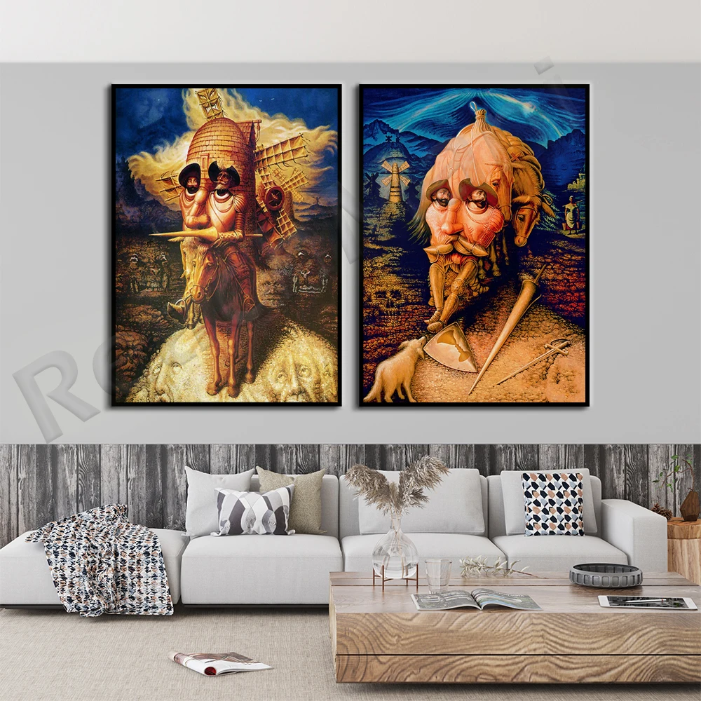 Художественная печать Октавио-Окампо, изображения докиксота-сурреалистичное искусство-знаменитый настенный художественный плакат