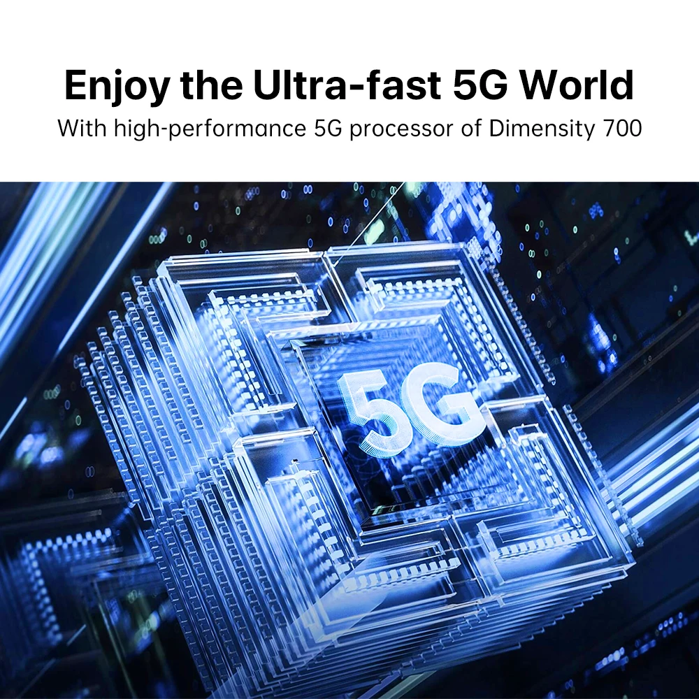 Ceny Na Stanie UMIDIGI A13 Pro 5G Telefon Smartfon Z Androidem Dimensity 700 90Hz 6.5 ''FHD + Wyświetlacz 8GB 128GB 48MP Potrójny Aparat 5150mAh