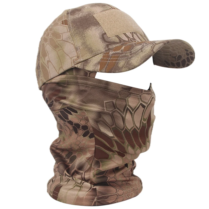 New Tactical Mask Hat Outdoor Climbing Camping Hiking Windproof Sunscreen Sports Baseball Cap Sports Mask Military Equipment