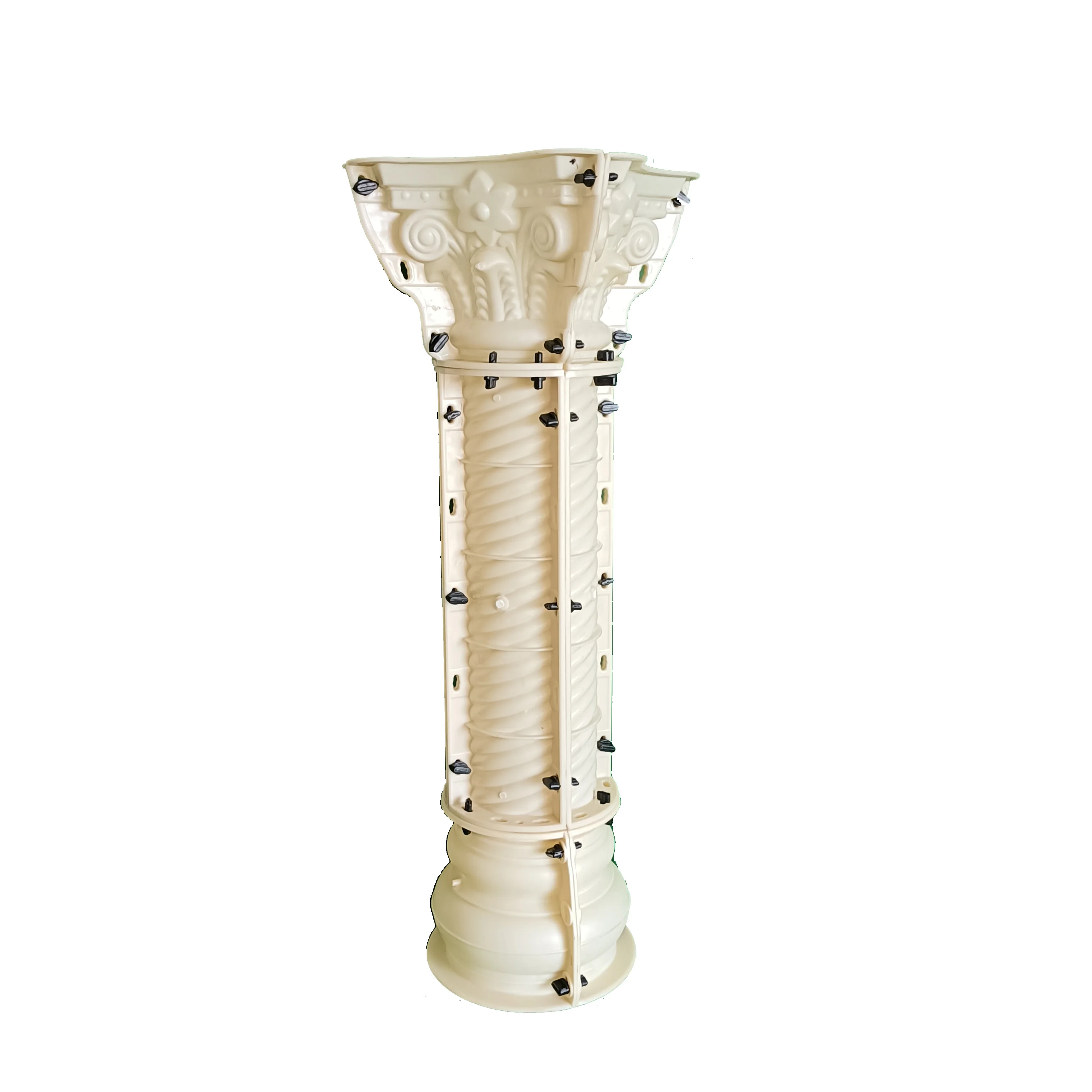 

80x15cm/ 31.5x5.9in Threaded spiral Roman column Decoration Reusable Mould Pedestal Flower Seat Gypsum Concrete Mold