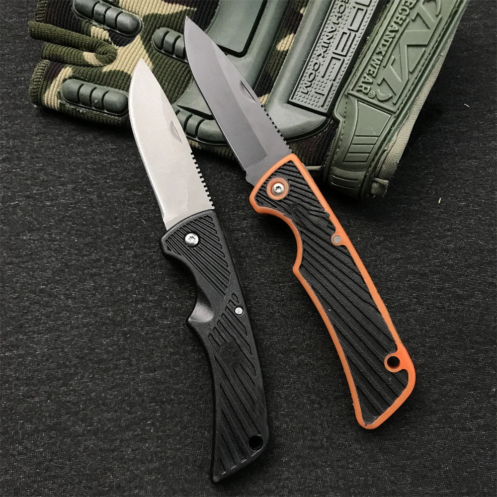 

GB Bear Grylls Mini Folding Knife 2.63/ 5Cr13 Titanium Plating Blade Plastic Handle Outdoor Pocket Self Defense Knives EDC Knife