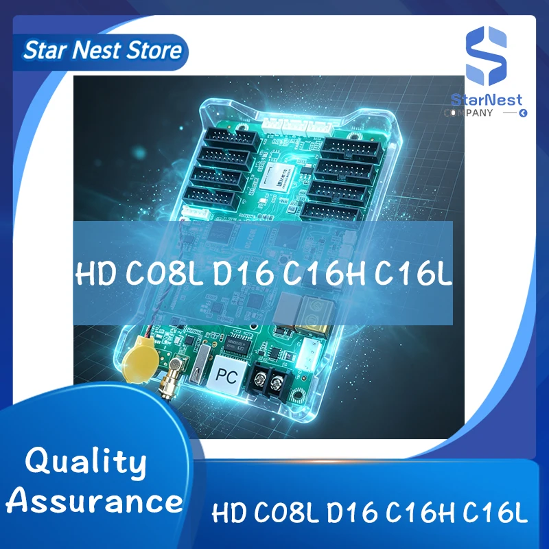 Асинхронный контроллер Huidu C08L D16 C16L C16H для светодиодных дисплеев, система асинхронного управления HD LED-экранами для малых и средних LED-экранов (art.: 3920dbcb3d44f) - 3920dbcb3d44f