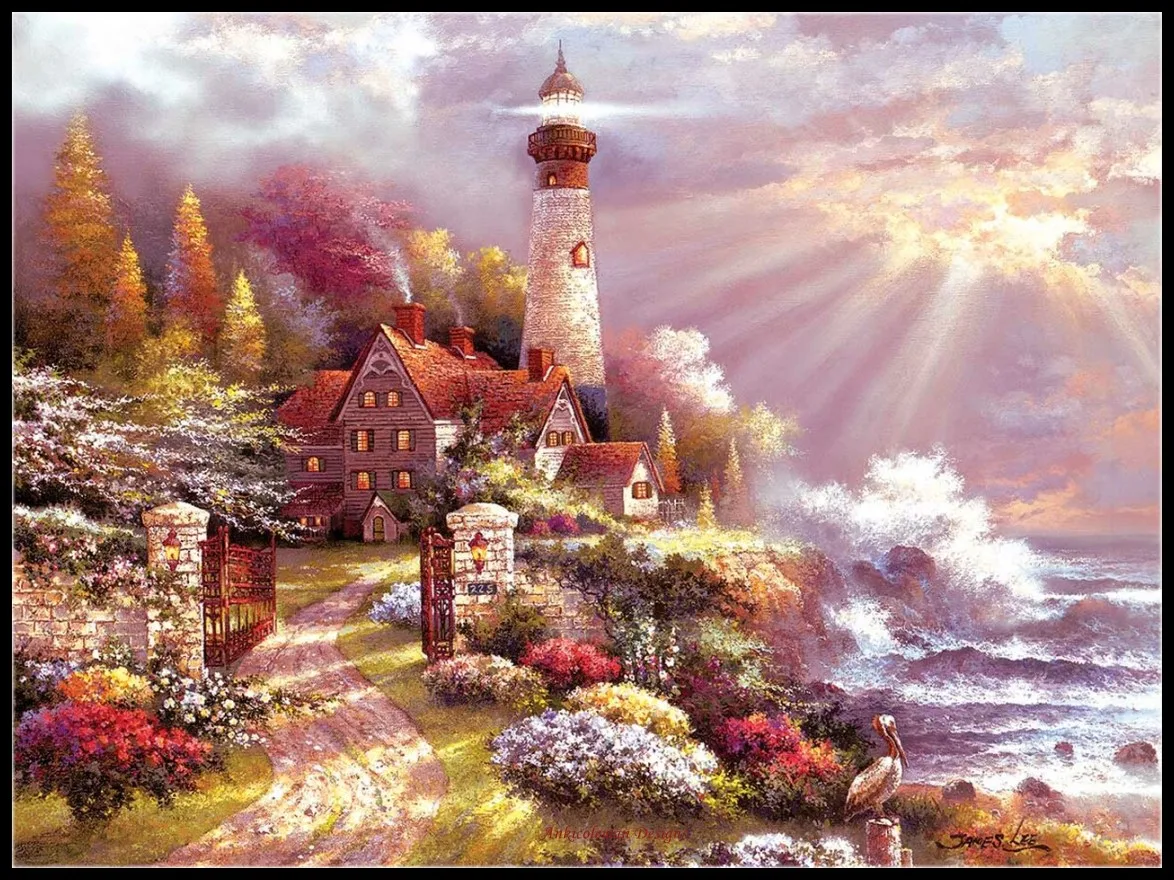 Комплект для вышивки крестиком прибрежное великолепие-набор рукоделия сделай