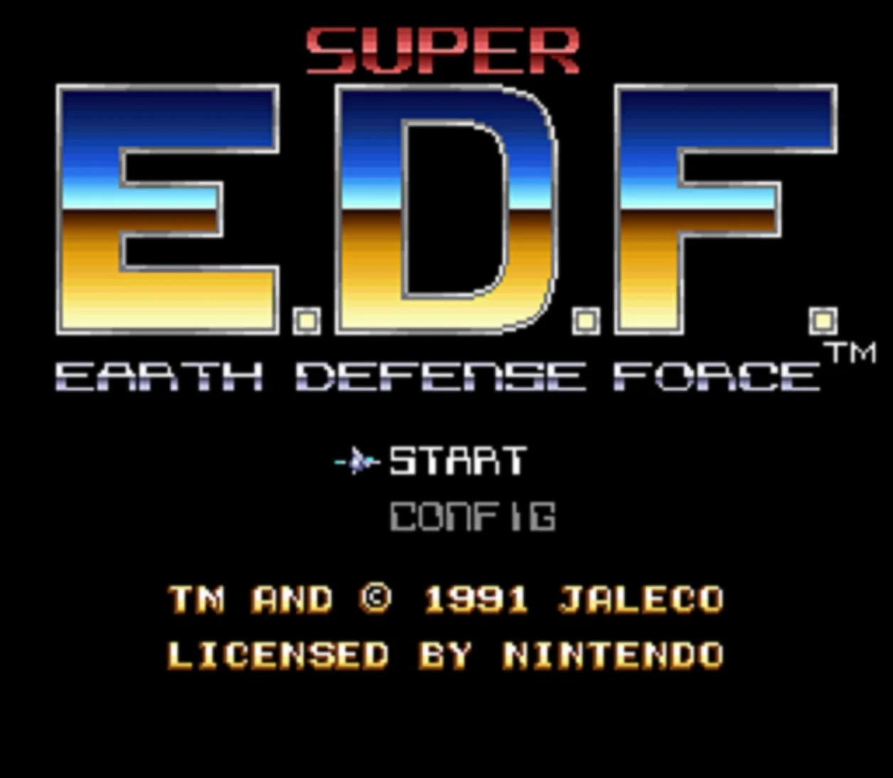 Def start. Игра earth snes. earth defence force 1991.