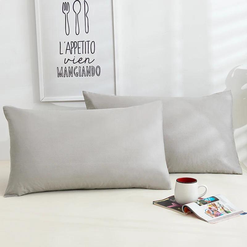 

Pillowcase Solid Color Pillowcase Bedding Black Pillow Cover Envelope Custom Pillowcases Cover Pink 48x74cm 1pair 2022